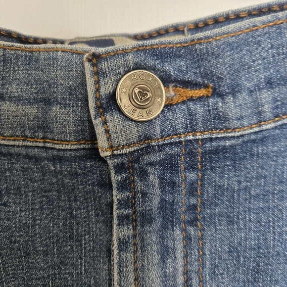 ROXY JEAN DENIM MINI SKIRT BLUE POCKETS WOMEN'S (7) - Picture 5 of 15